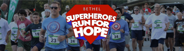 Bethel Superheroes Run for Hope Logo